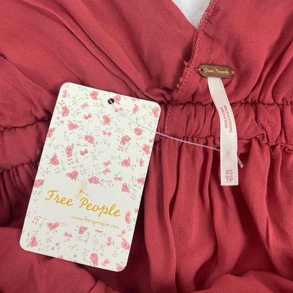 FREE PEOPLE Chante Lace Tie Tank Top Camisole - Picture 9 of 10